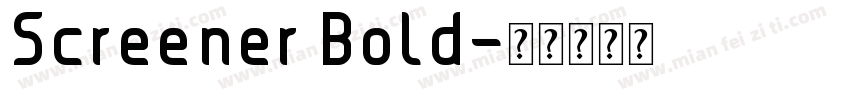 Screener Bold字体转换